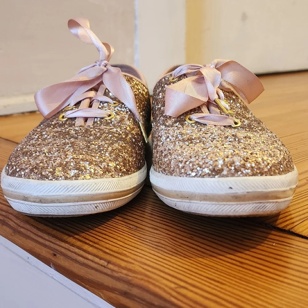 Kate Spade X Keds Pink Glitter Sneakers